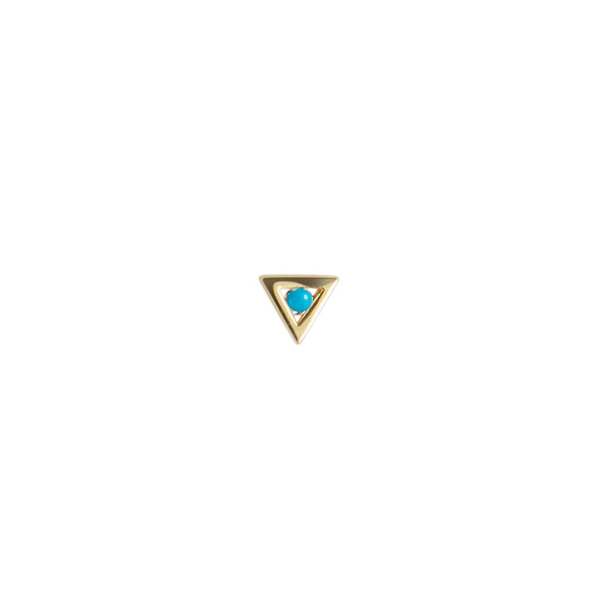 14ct YG Astra Az Turquoise Stud