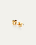 Mini Woven Square Earrings