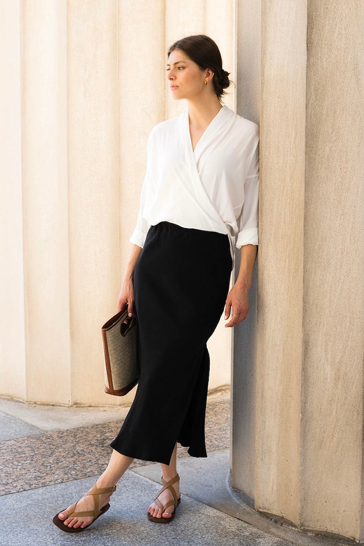 Bias Slip Skirt