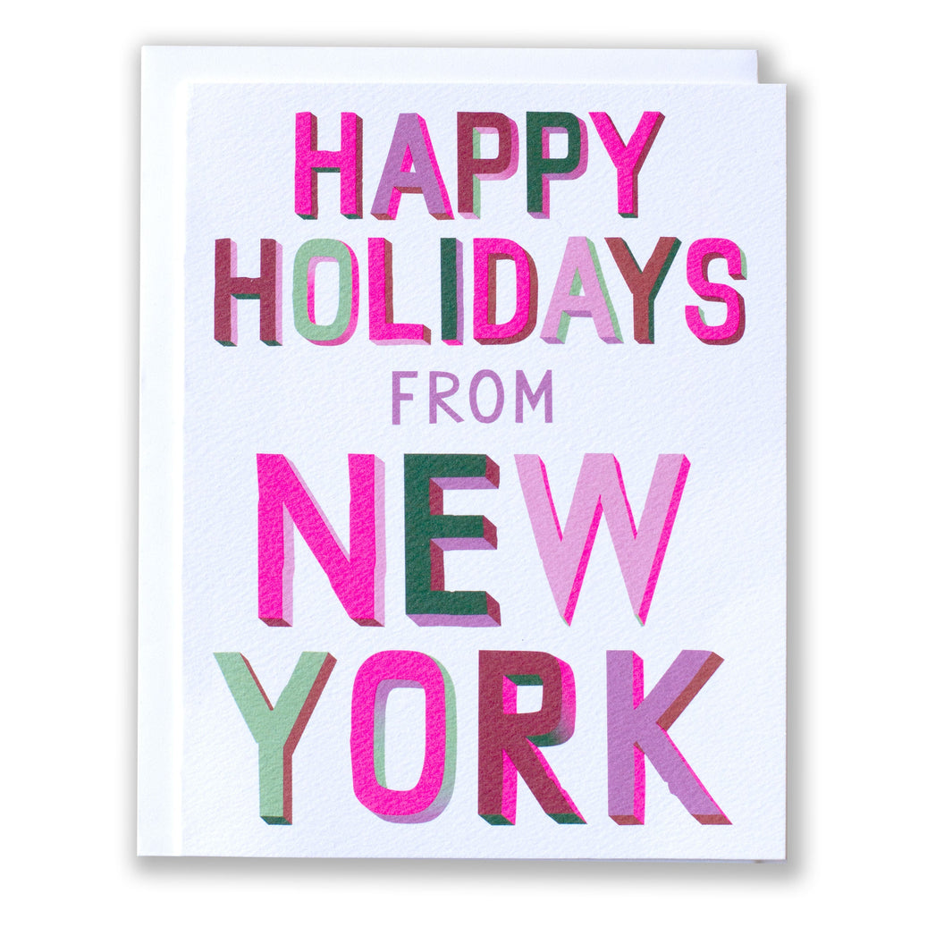Happy Holidays from New York Note Card