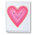 Embroidered Heart Note Card