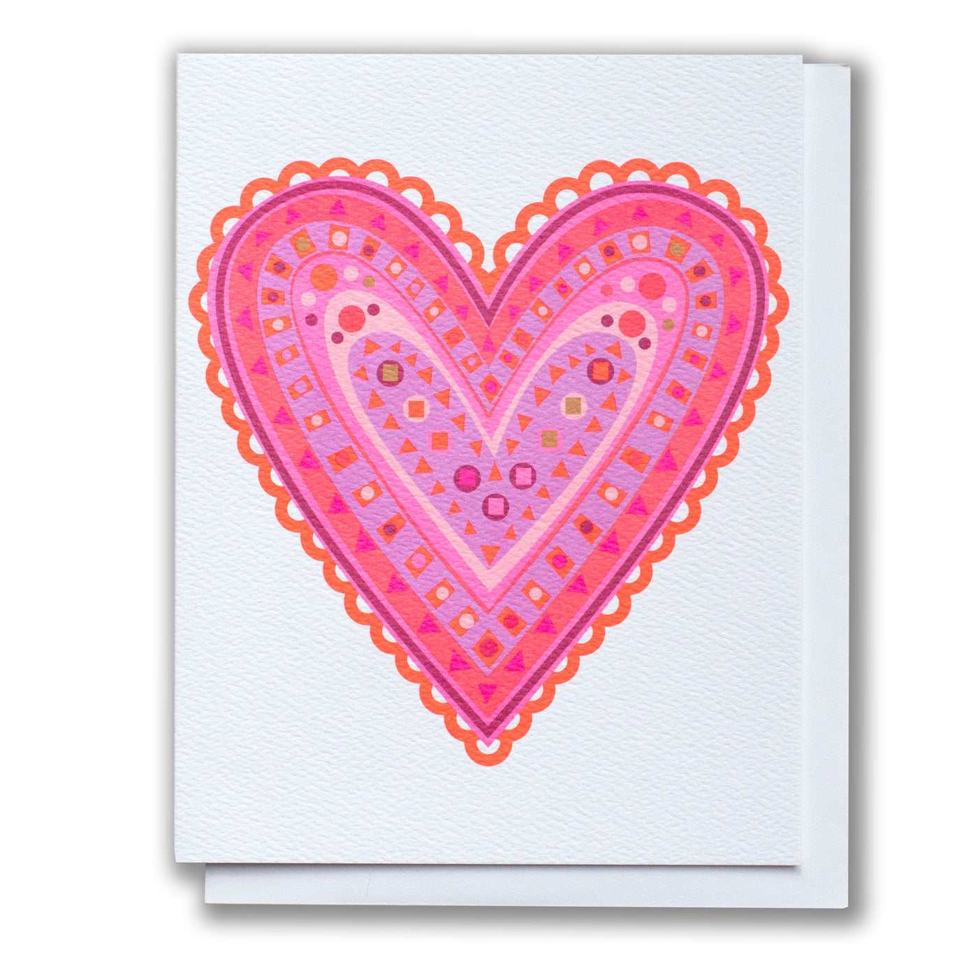 Embroidered Heart Note Card