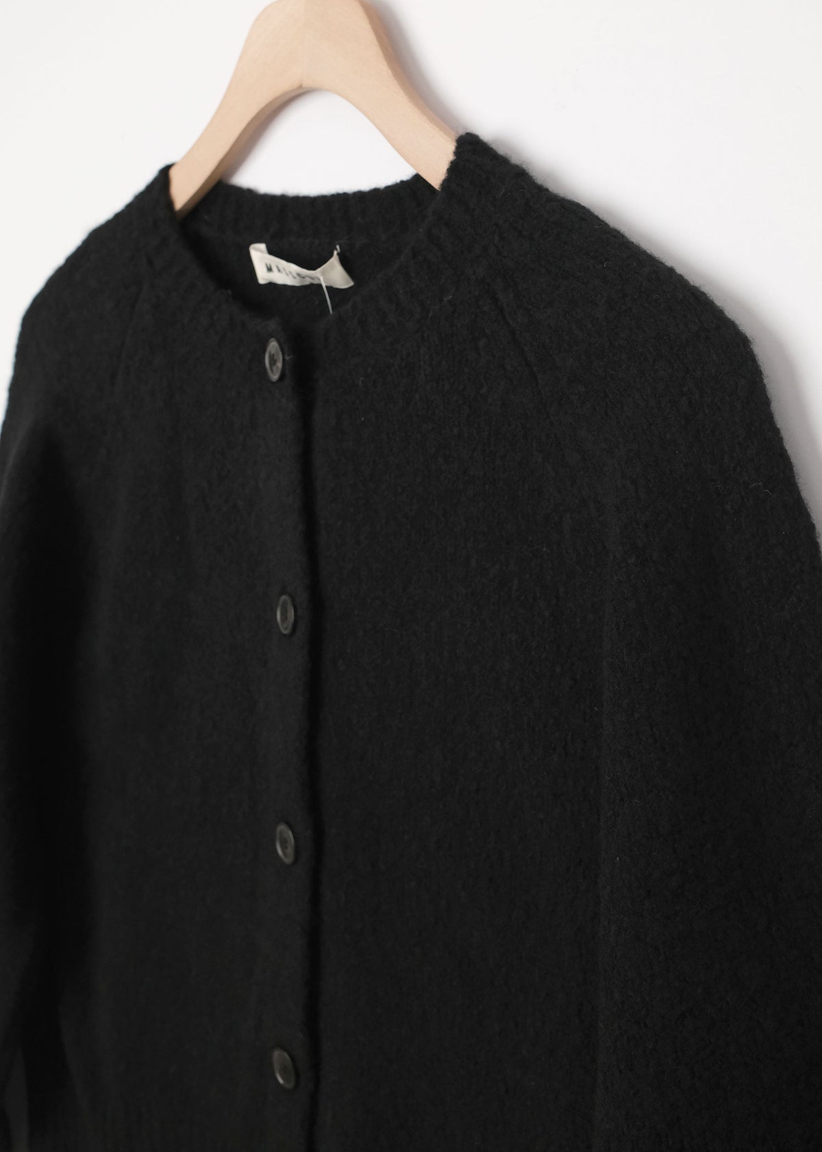Nahele Wool Cardigan Black