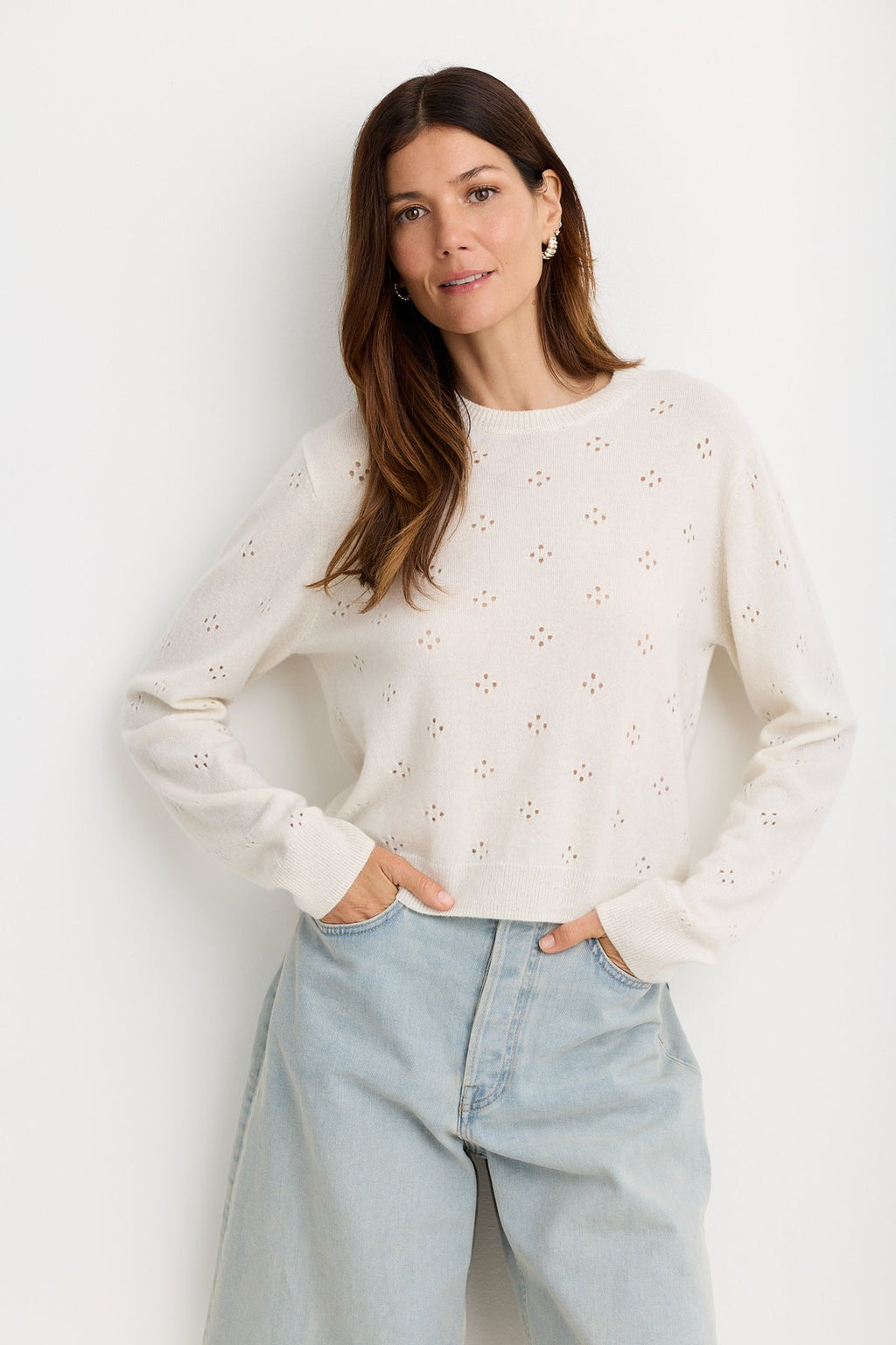Georgie Crewneck Ivory