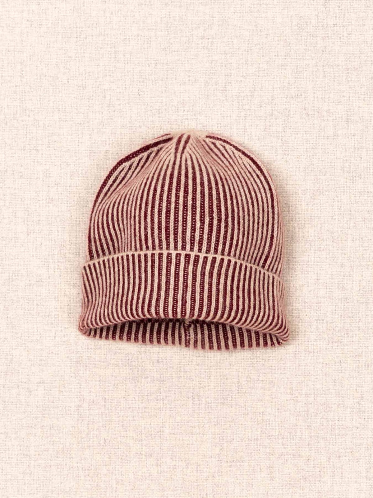 Cashmere Seafarer Ribbed Beanie