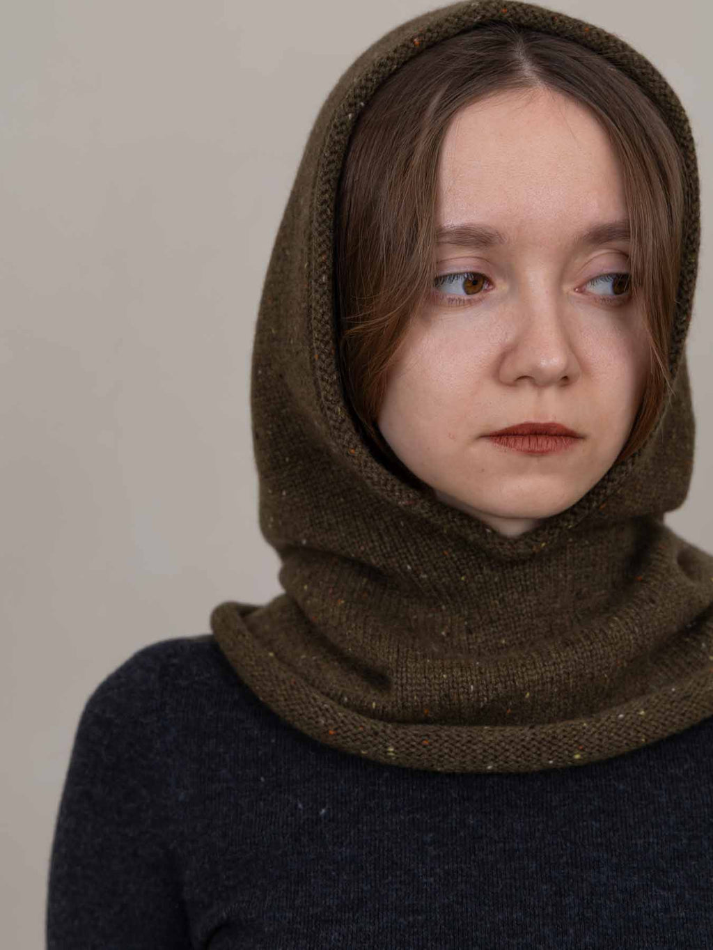 Cashmere Rolled Edge Balaclava
