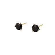 Onyx Round Studs Pair