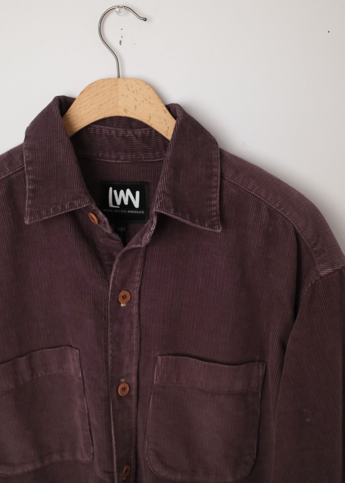 Oz Cord Shirt Plum