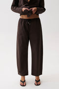 Theo Drawstring Poplin Pant Hot Toddy