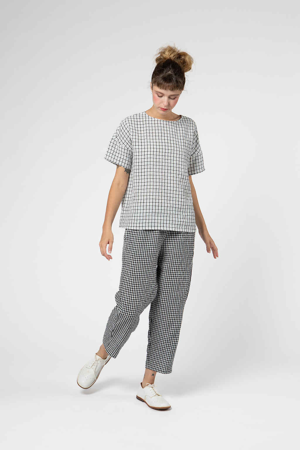 Linen Check Trouser