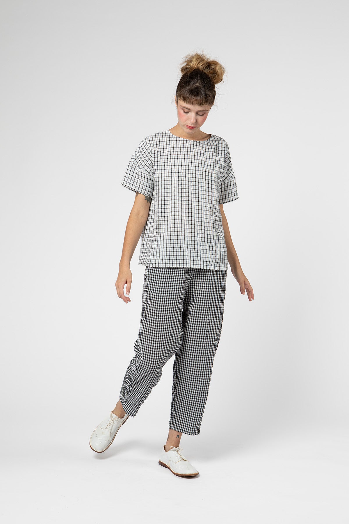 Linen Check Trouser
