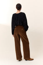 Load image into Gallery viewer, Pamira Highwaist Straight Trousers - Havana
