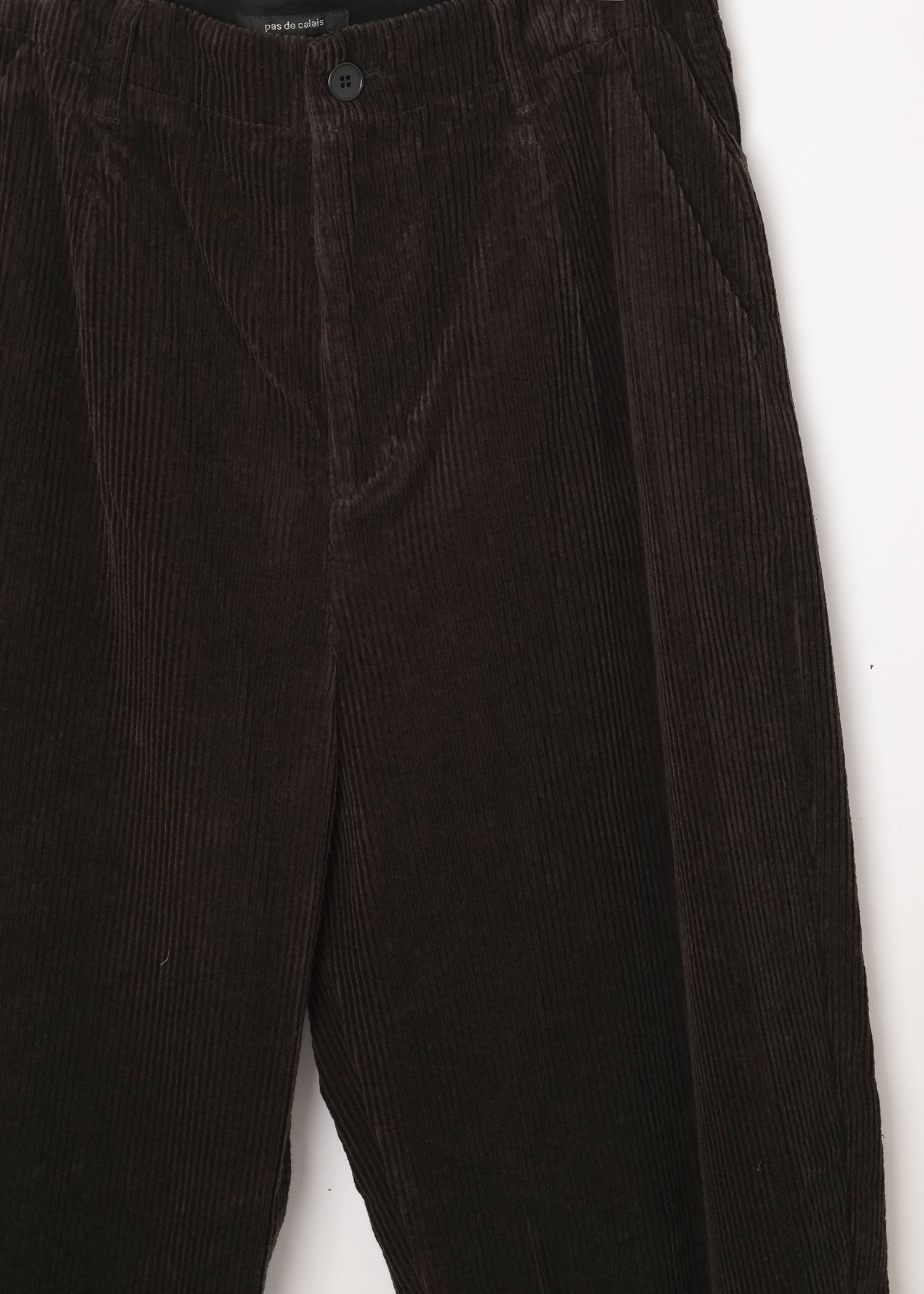 Corduroy Shaped Pants Brown