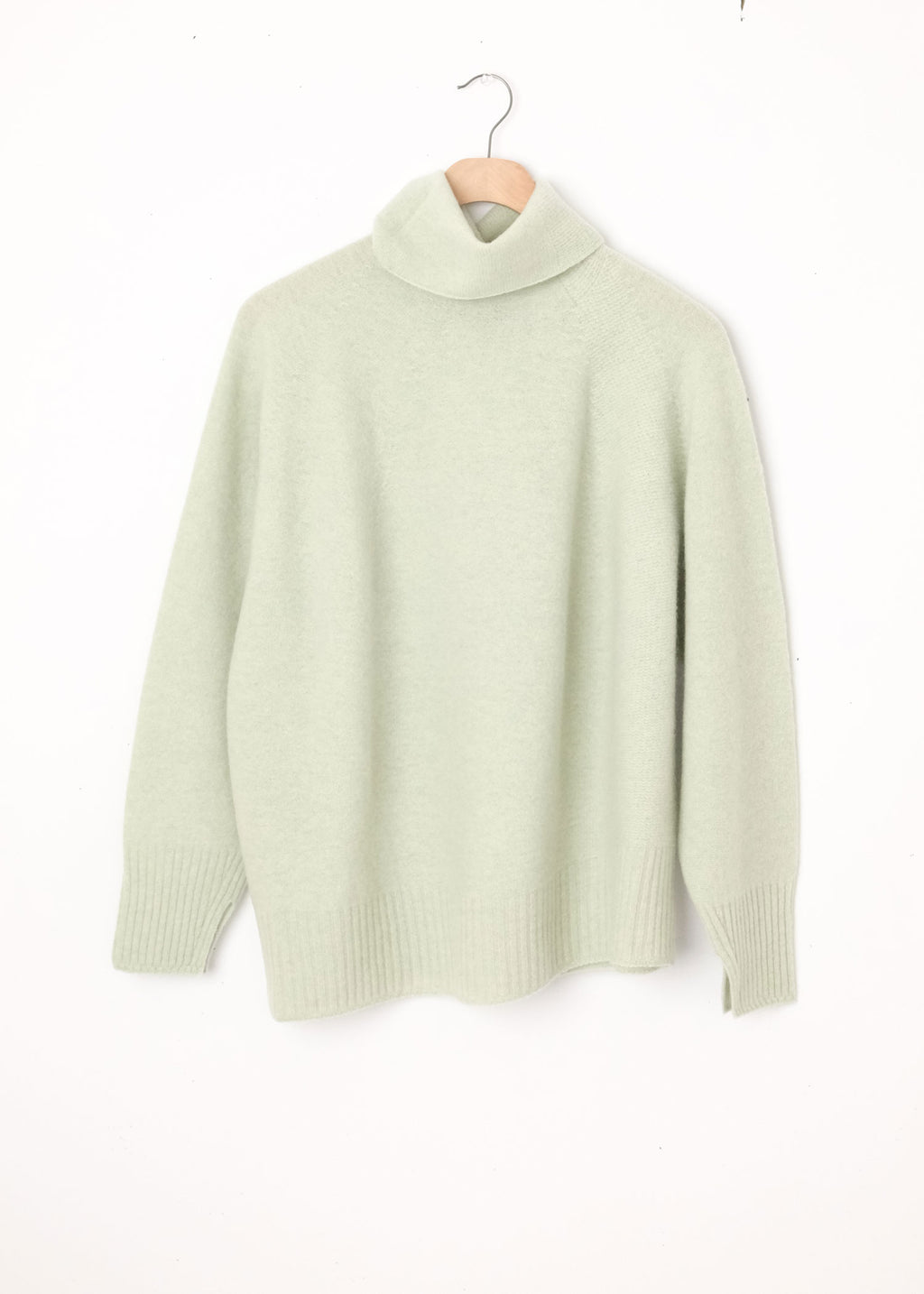 Loose Asymmetrical Turtleneck Pullover