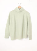 Loose Asymmetrical Turtleneck Pullover