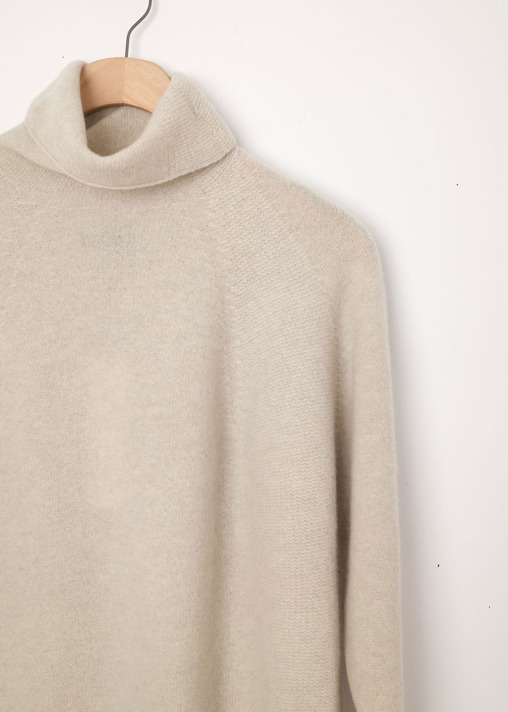 Loose Asymmetrical Turtleneck Pullover