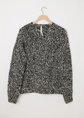 Cashmere V Neck Pullover  in Marled Yarn