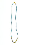 Hematite Beads & Blue glass Necklace