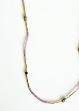 Load image into Gallery viewer, Pink glass &amp;  Hematite Necklace
