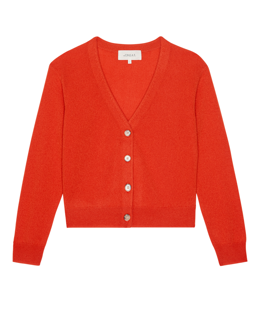The Cashmere Tiny V Cardigan