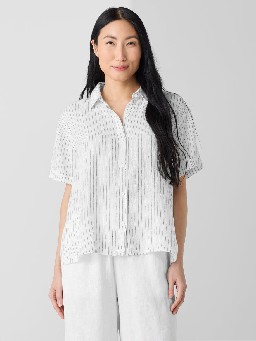 Classic Collar Shirt White/Black