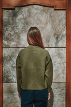 Load image into Gallery viewer, Sandra Funnel-Neck Cardigan - Olive Green
