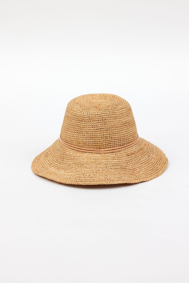 Betty Crochet Bucket - Natural/Tan