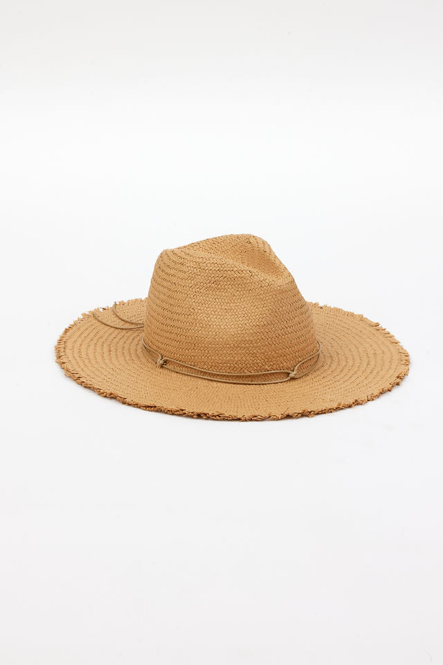 Traveler Continental with Fringe - Toast/Tan Cord