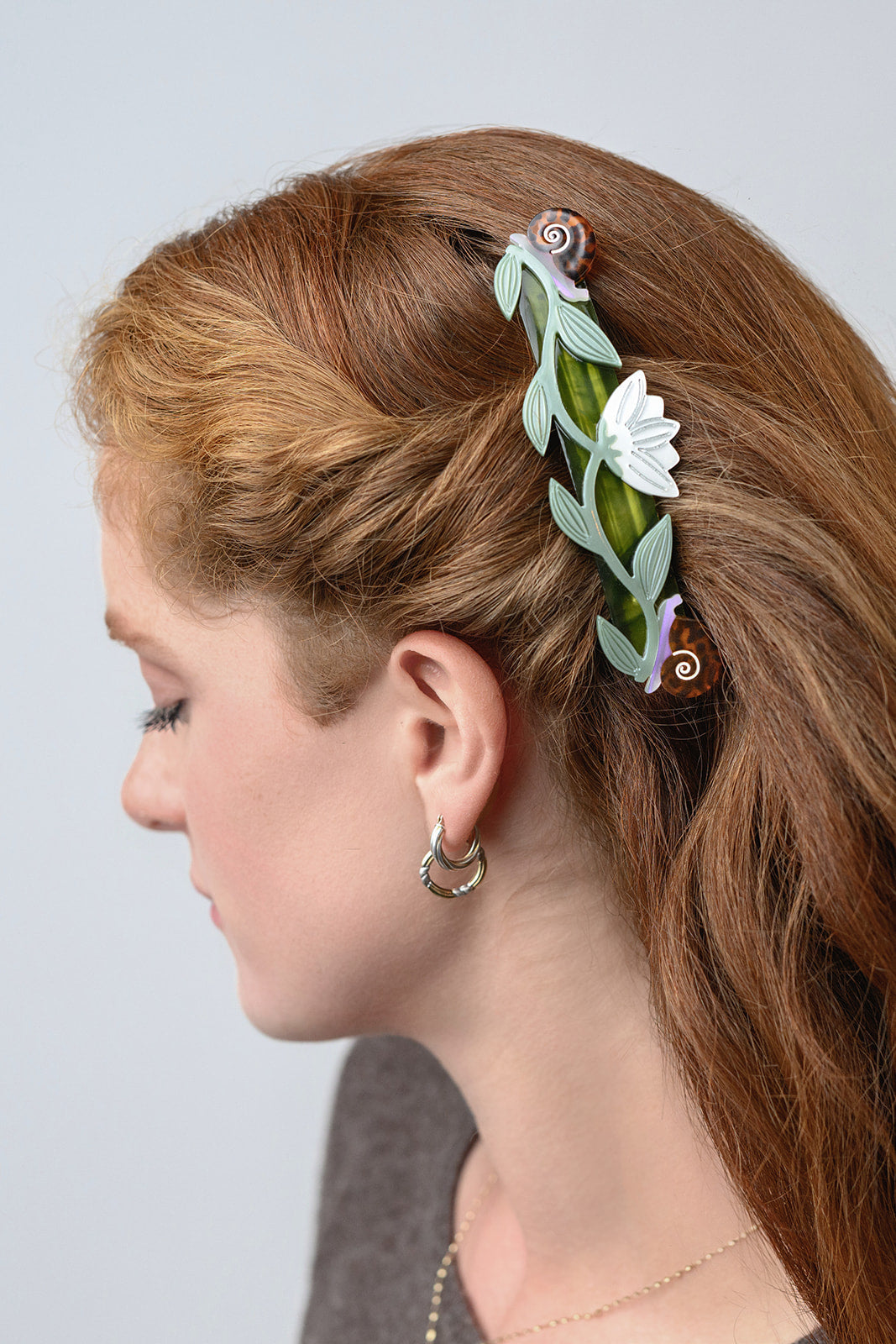 Broceliande Barrette Lotus Snails