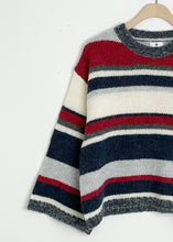 Load image into Gallery viewer, Multi Stripe Bell Sleeve Sweater - Oyster
