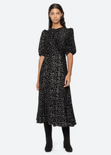 Load image into Gallery viewer, Sophia Burnout Velvet Dress
