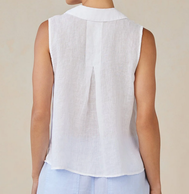 Sleeveless Button Down