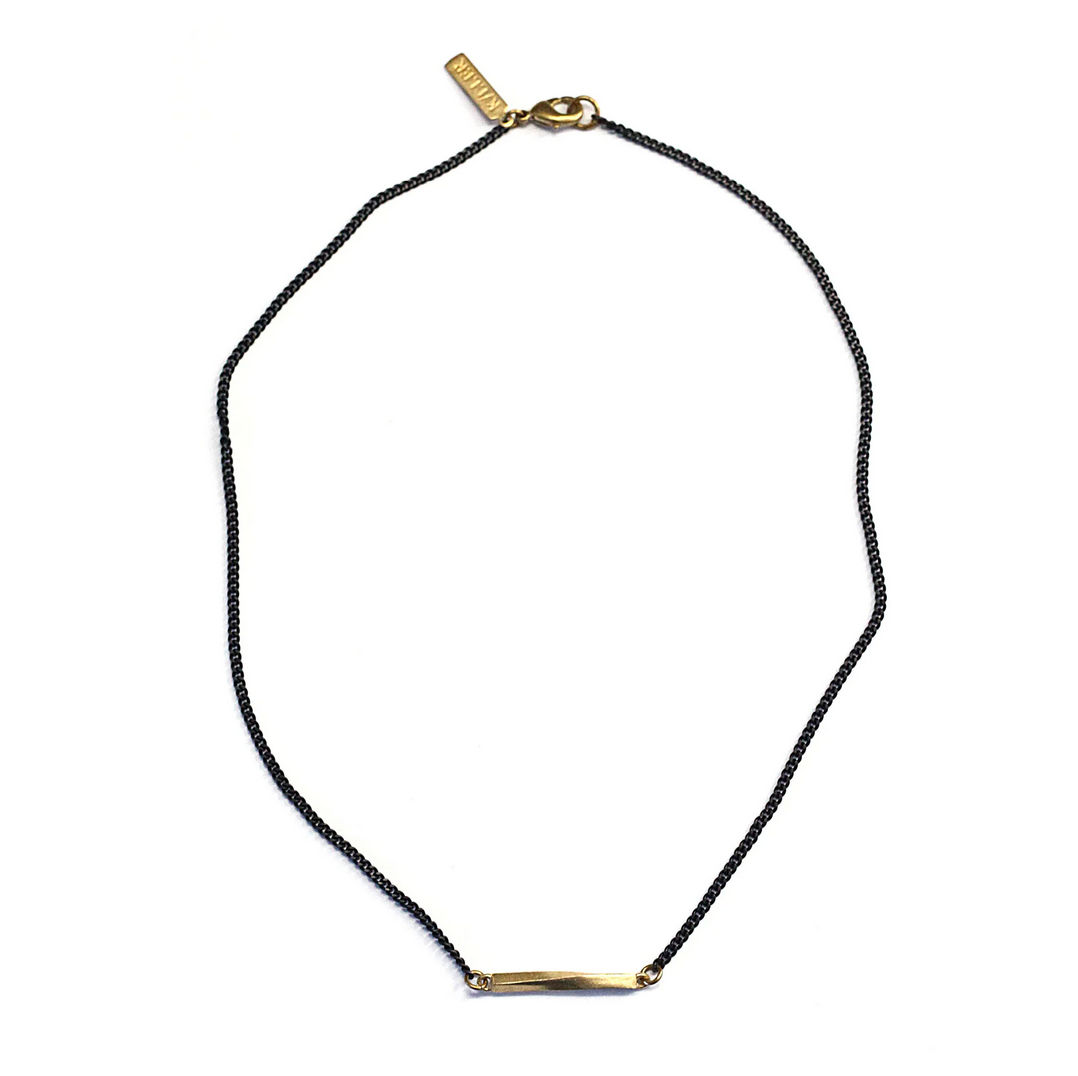 Small Twist Bar Necklace
