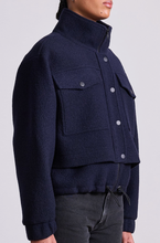 Load image into Gallery viewer, Selva Cropped Bomber - Midnight
