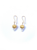 Gold Vermeil Clear Quartz Earrings
