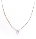 Lavender Scoralite Necklace Gold