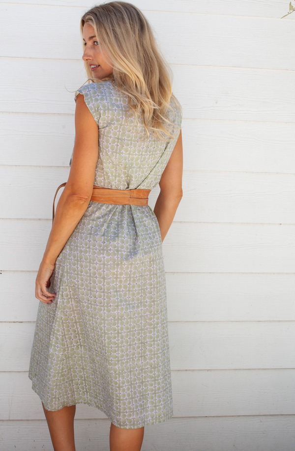 Long Dress Olive Star