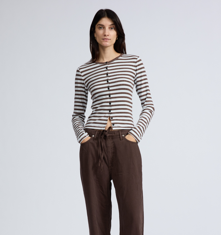 Knit Stripe Cardigan