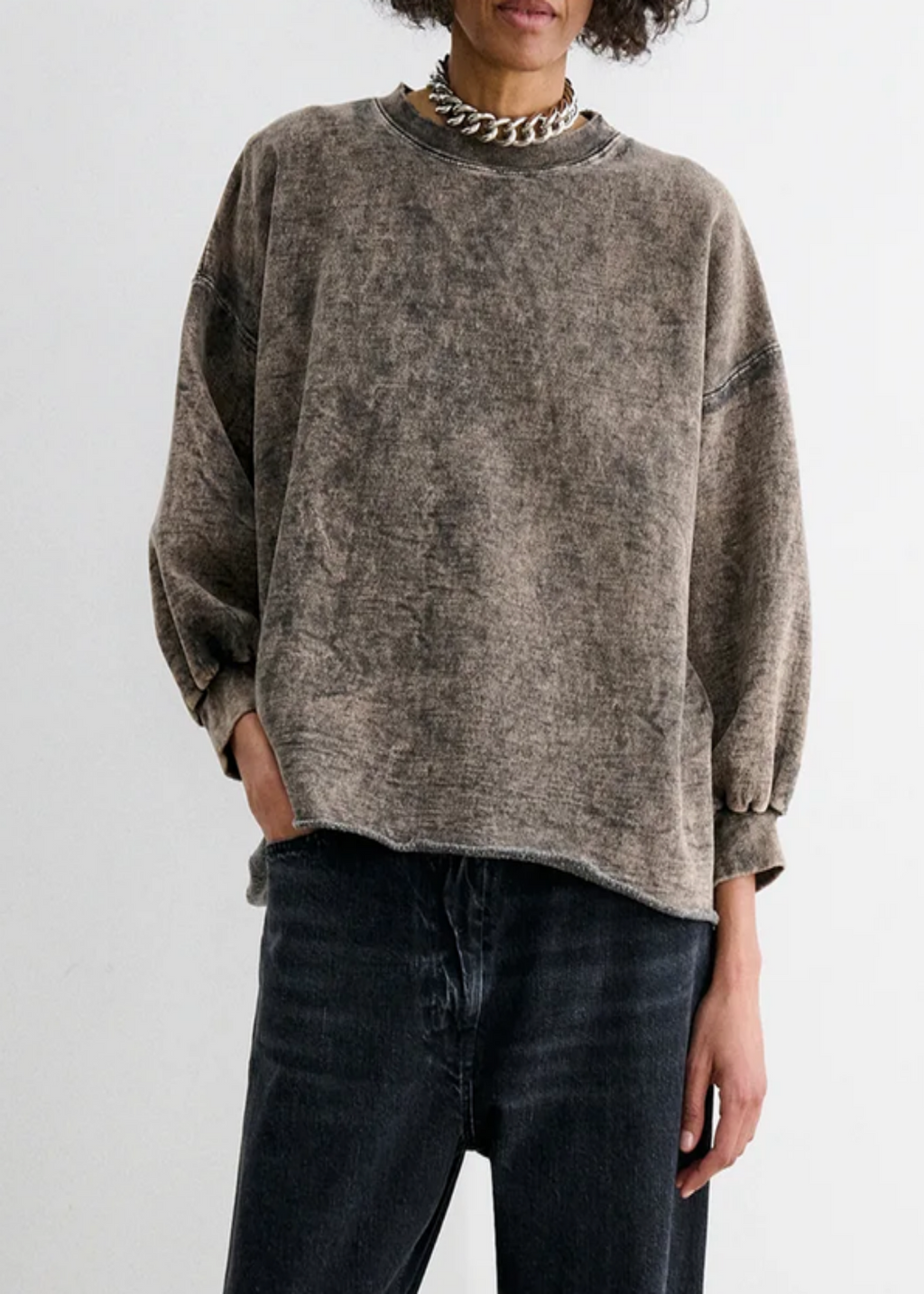 Fond Sweatshirt Smoky Hazelnut
