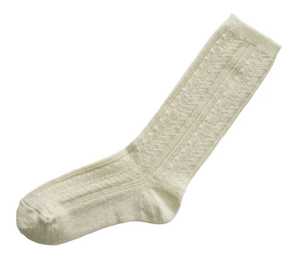 Alpaca Wool Socks Ivory