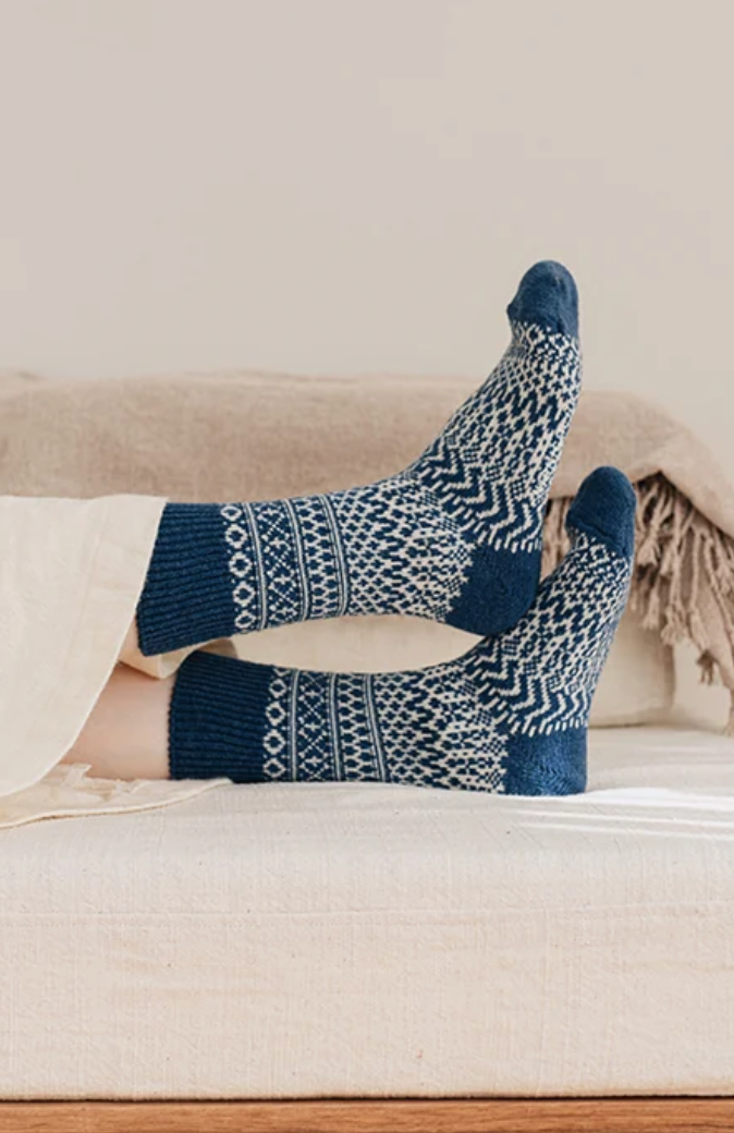 Wool Jacquard Socks