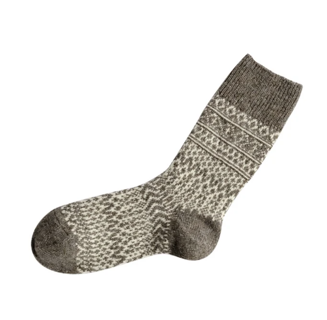Wool Jacquard Socks