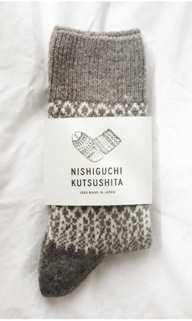Wool Jacquard Socks