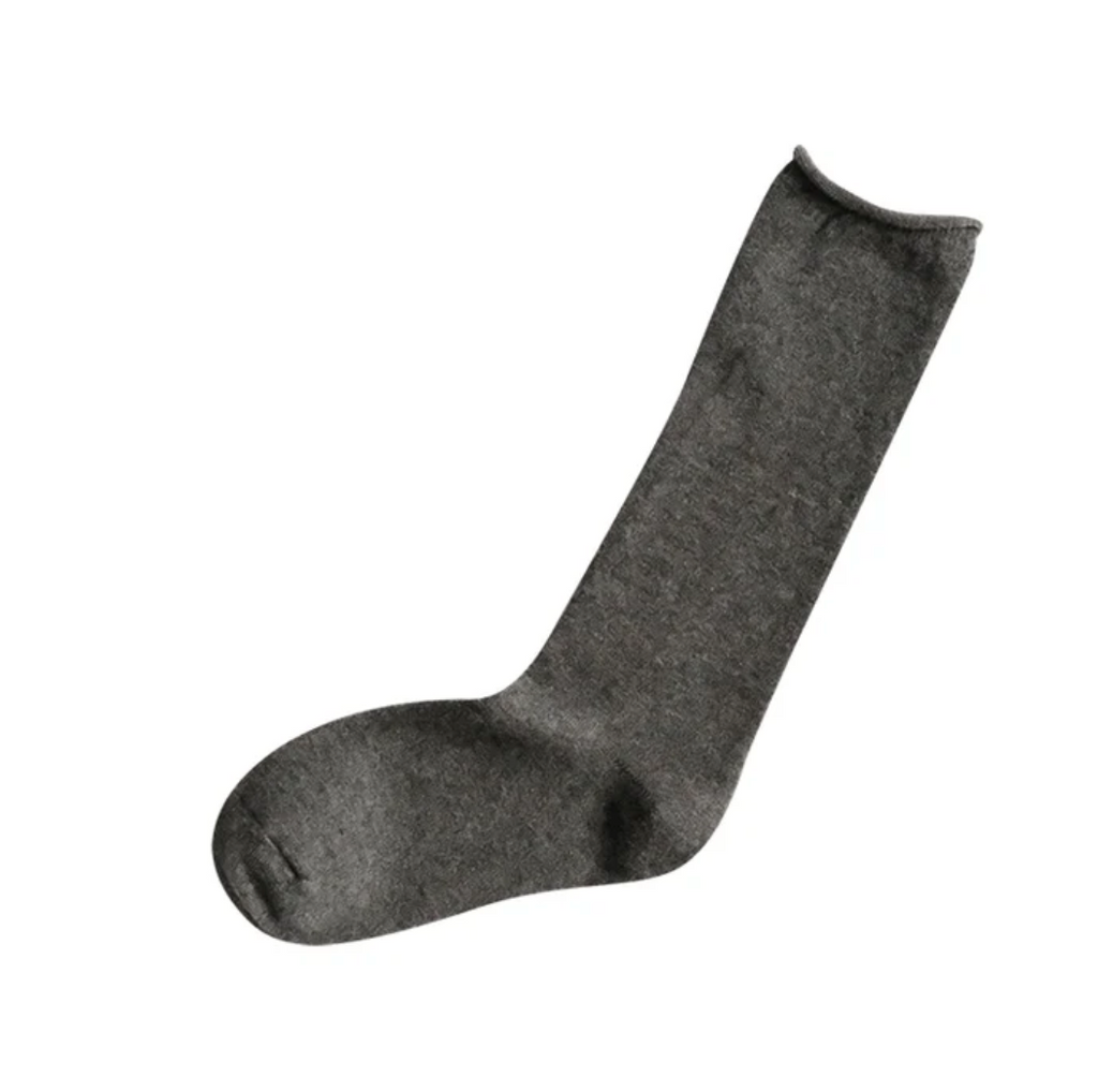 Cashmere Cotton Socks Charcoal