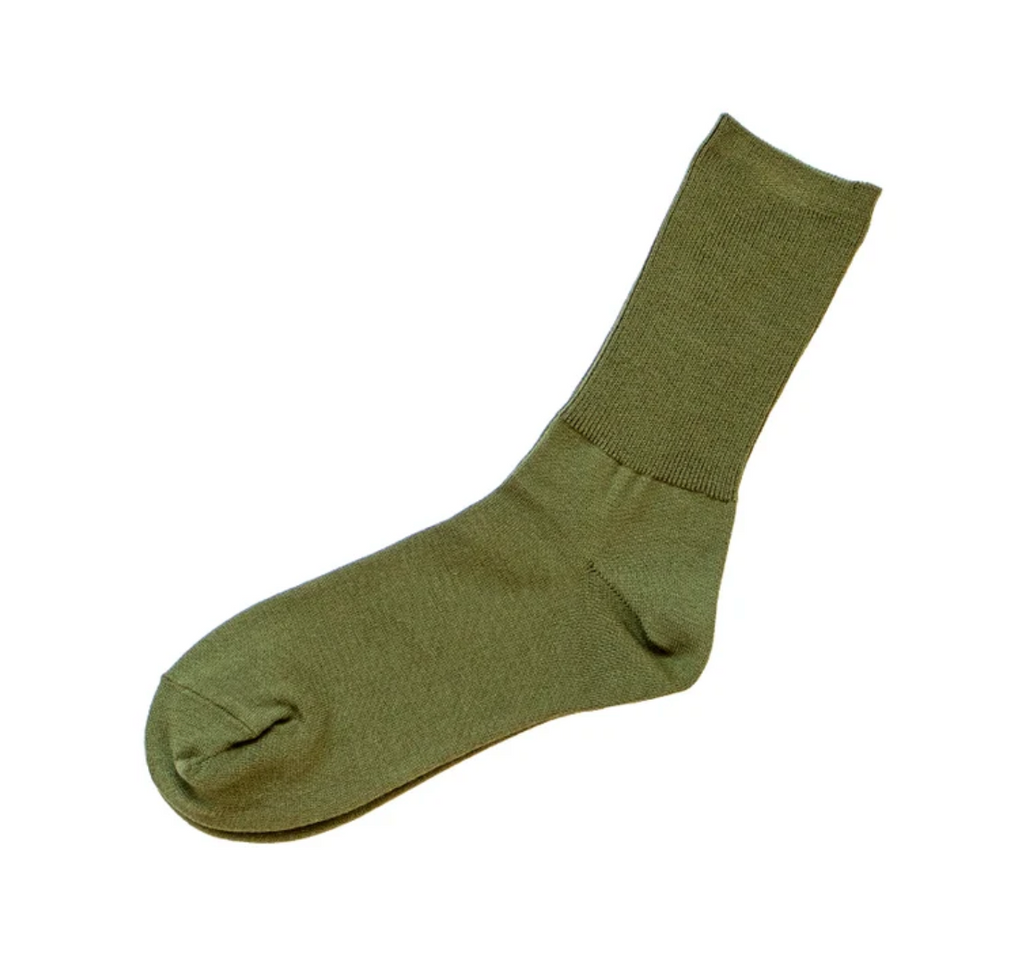 Wool Ribbed Socks Malachite