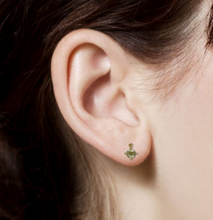 Load image into Gallery viewer, Green Sapphire Aria Stud (single)
