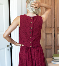 Load image into Gallery viewer, Studio Boxy Top - Rouge Eyelet
