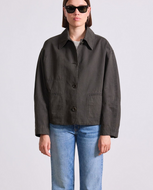 Brea Boxy Jacket - Dark Olive