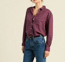 Load image into Gallery viewer, Blake Oversized Shirt - Poppy &amp; Pine Check
