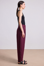 Load image into Gallery viewer, Bari Crop Trouser - Black Cherry
